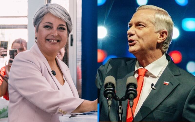 Los dos candidatos fueron los más votados en la primera vuelta Jeannette Jara y José Antonio Kast