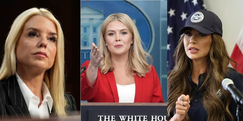 Kristi Noem, Pam Bondi y Karoline Leavitt, tres figuras clave del gobierno de Trump, han generado polémica por sus duros dichos contra México. Imagen promocional