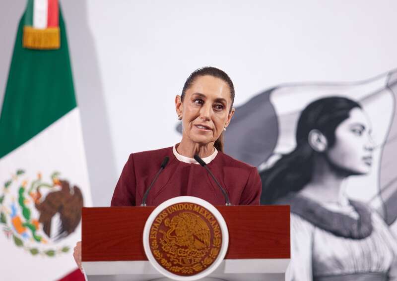 Claudia Sheinbaum, presidenta de México. La mandataria reaccionó a la resolución de la Suprema Corte.