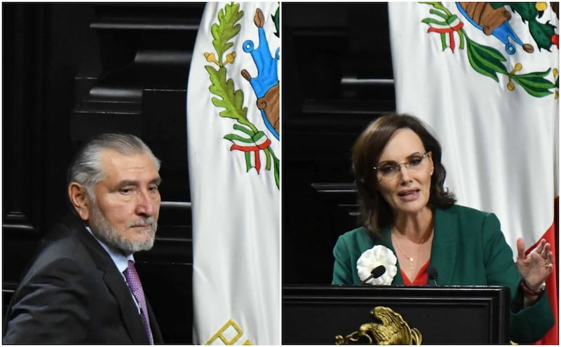 Adán Augusto y Lilly Téllez
