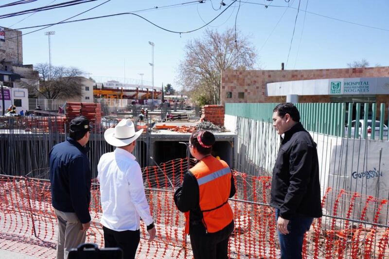Obra en Avenida Tecnológico en Nogales, Sonora