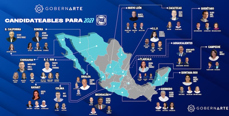 Cartas fuertes del PAN rumbo al 2027