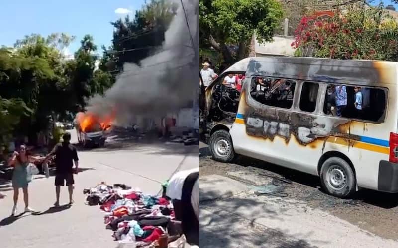 En el estado de Guerrero, se ha vivido constantes actos de violencia Incendian unidades de transporte en Chilpancingo